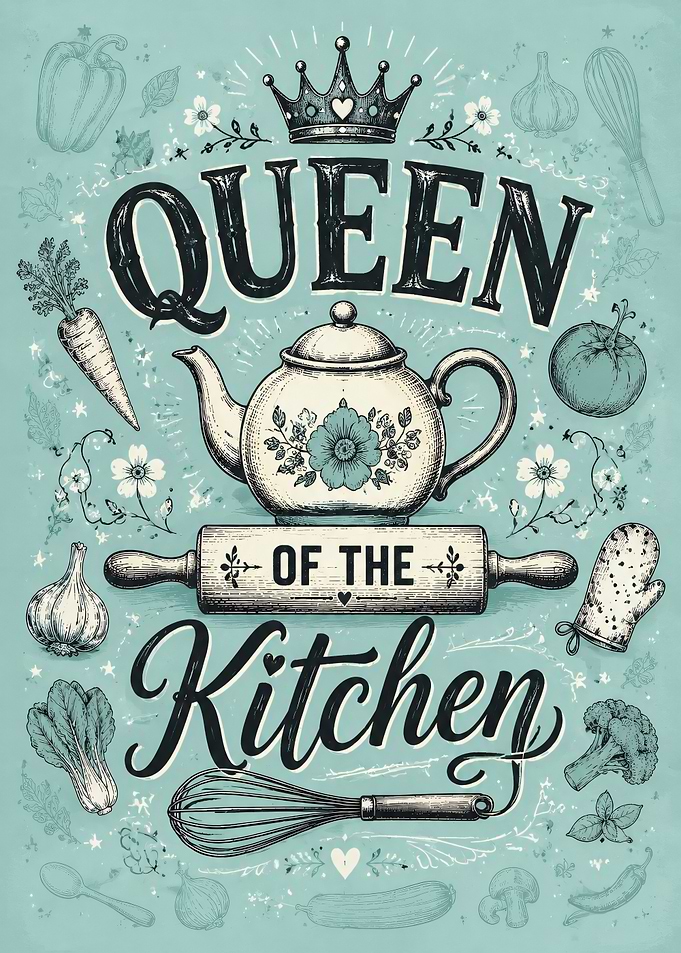 Queen of the Kitchen Vintage Poster
