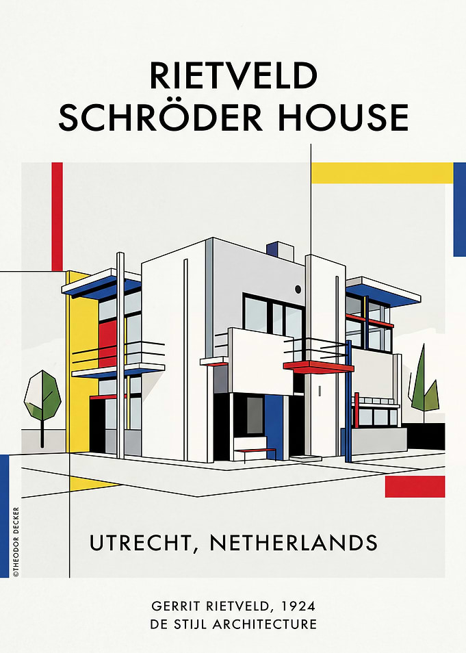 Rietveld Schröder House Poster