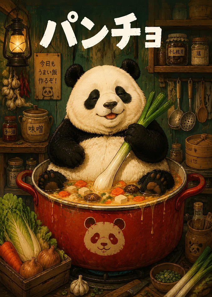Panda Cooking Soup