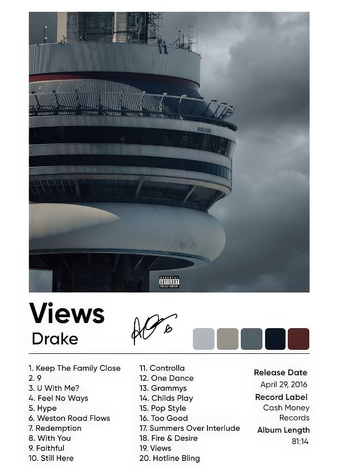 Drake Views Album Cover