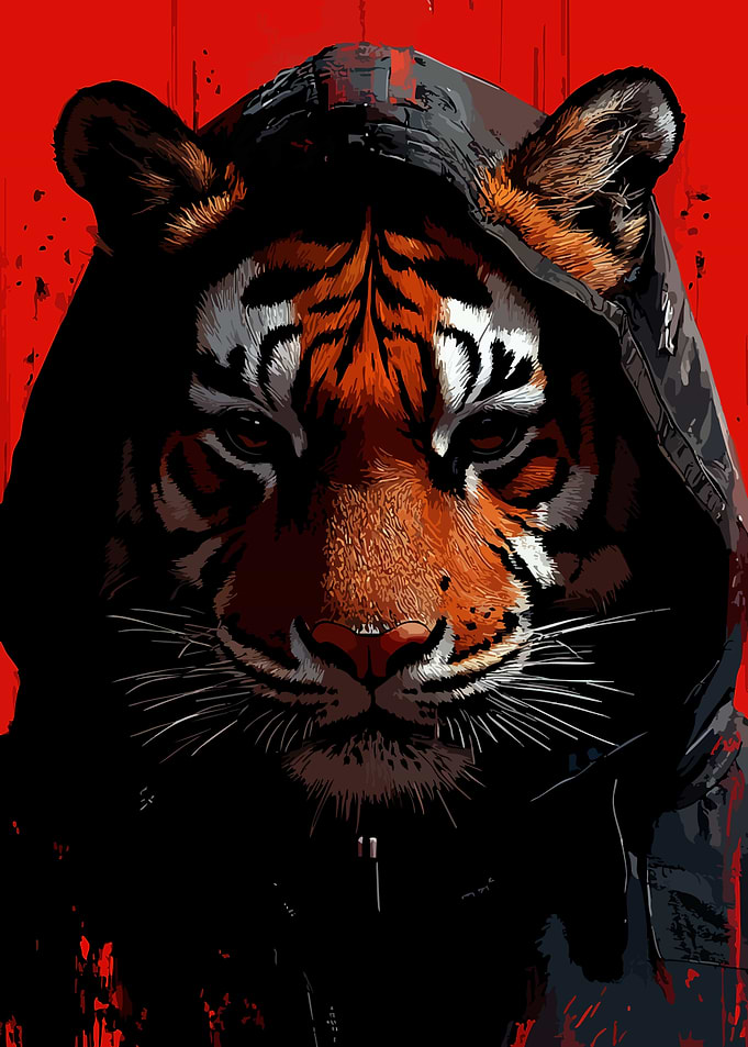 Tiger in a Hoodie