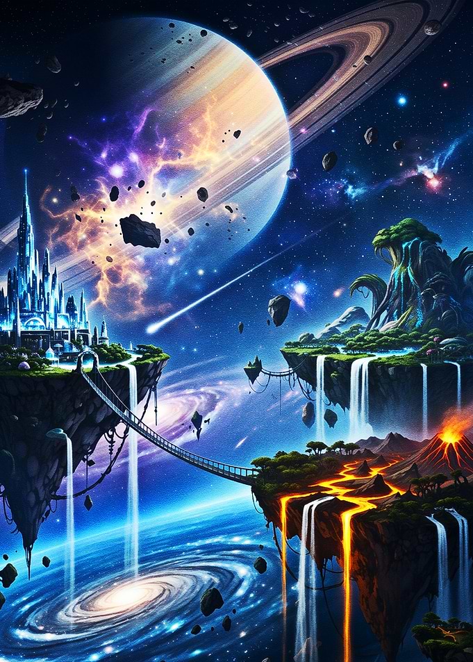 Floating Worlds Beyond Saturn