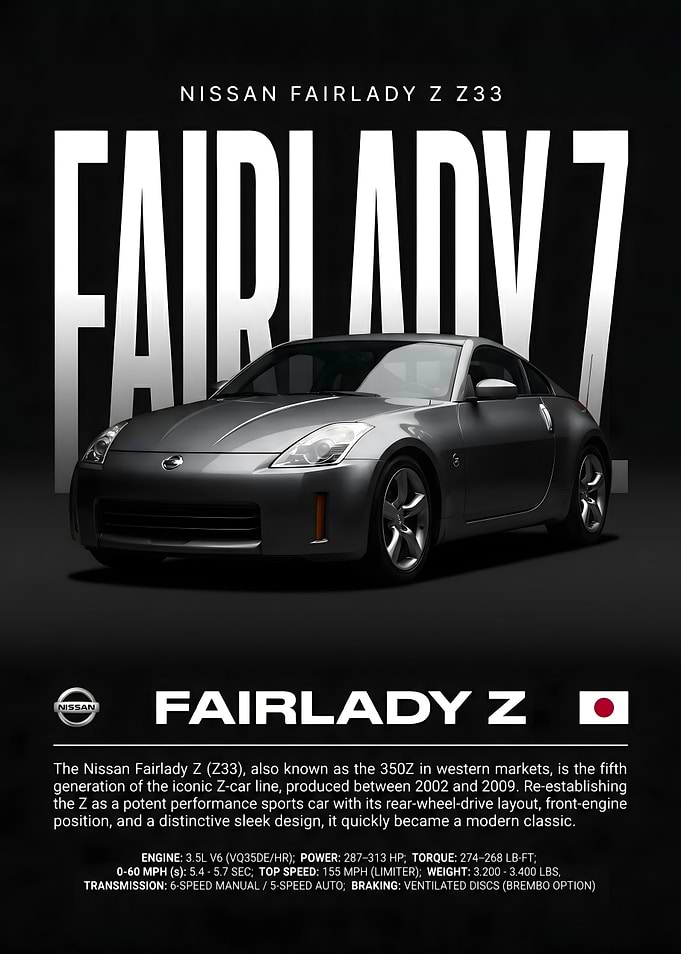 Nissan Fairlady Z Z33 Poster