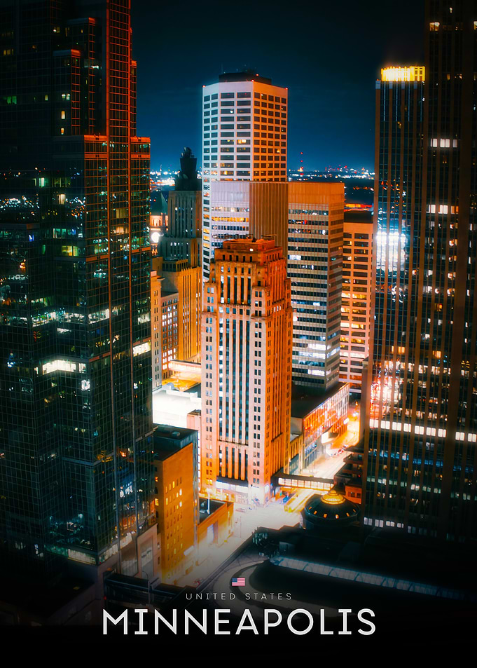 Minneapolis Cityscape at Night