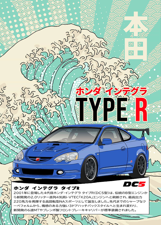 Honda Integra Type R DC5 Poster