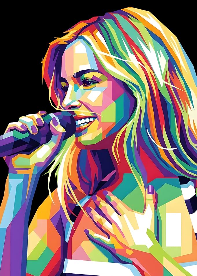 addison rae Portrait of a Singing Woman
