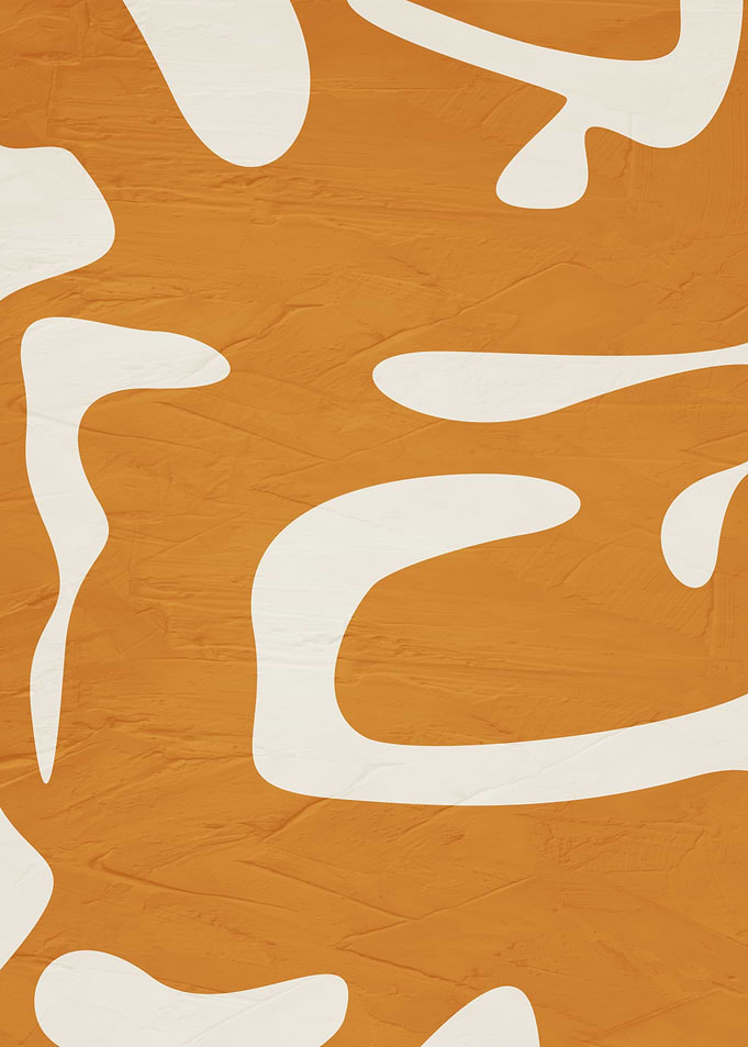 Abstract Organic Shapes on Textured Background