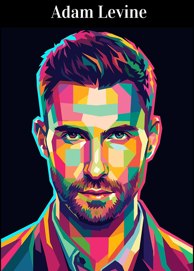 Adam Levine Pop Art Portrait