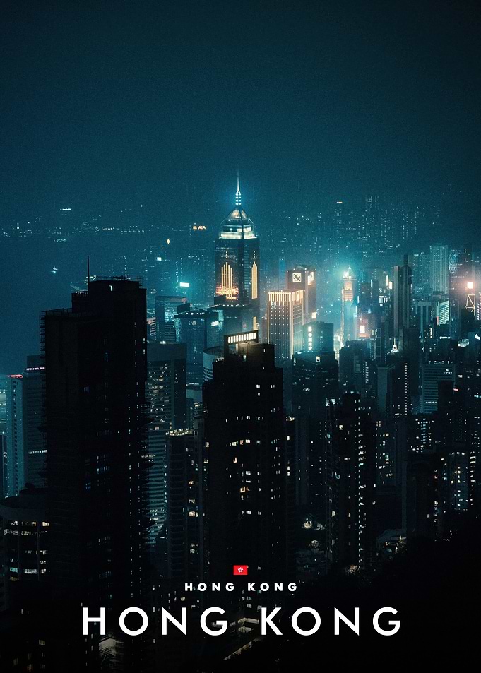 Hong Kong Skyline at Night