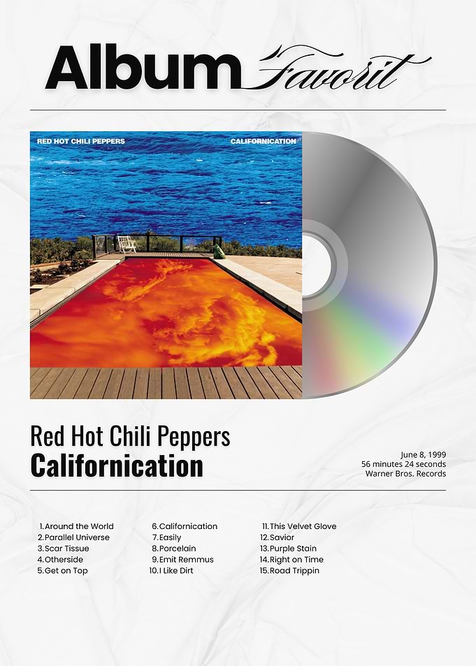 Red Hot Chili Peppers Californication Album Art