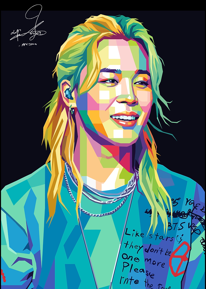 Jimin Pop Art Portrait