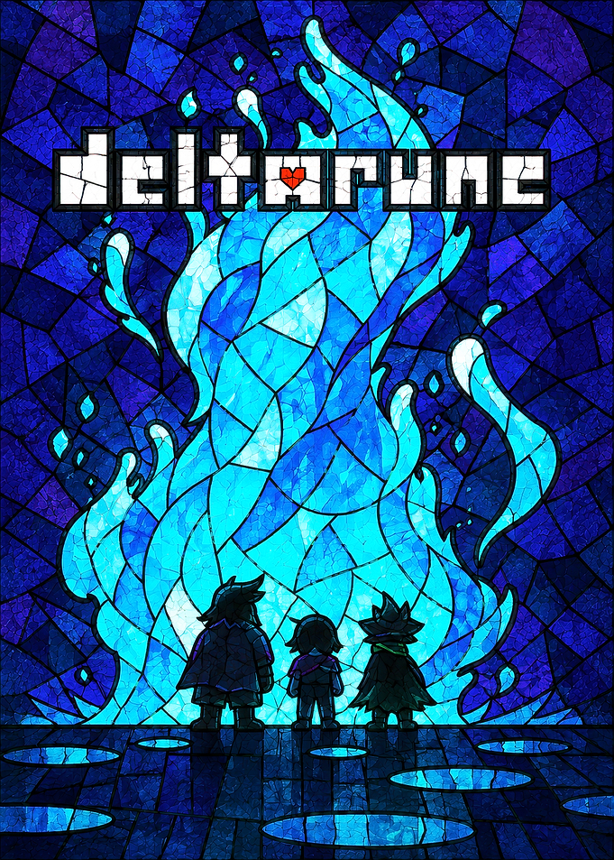 Deltarune Stained Glass Art