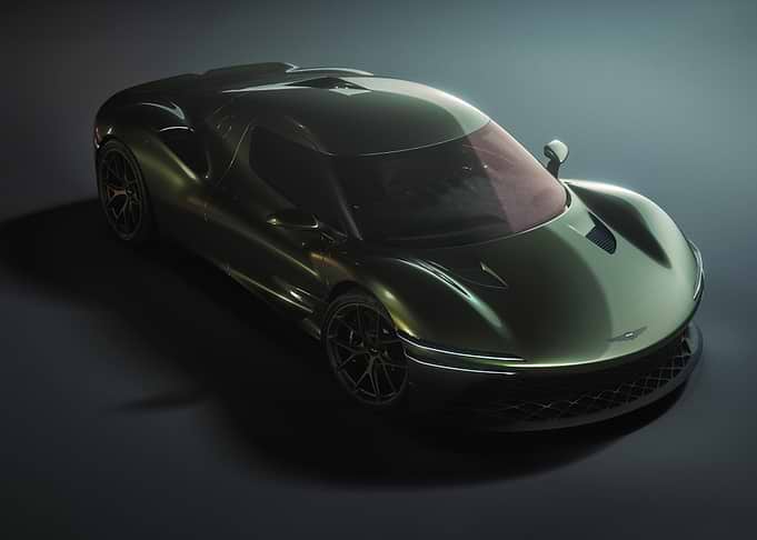 Green Aston Martin Sports Car