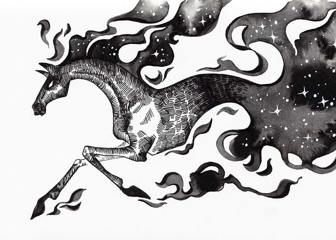 Cosmic Horse Illustration