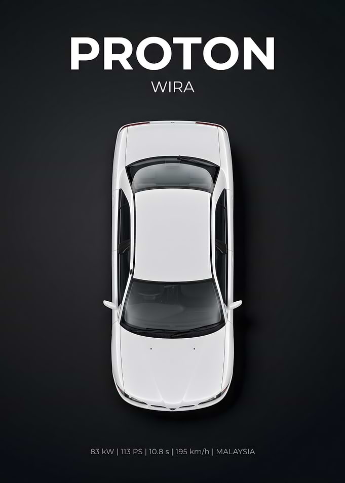 Proton Wira Top View