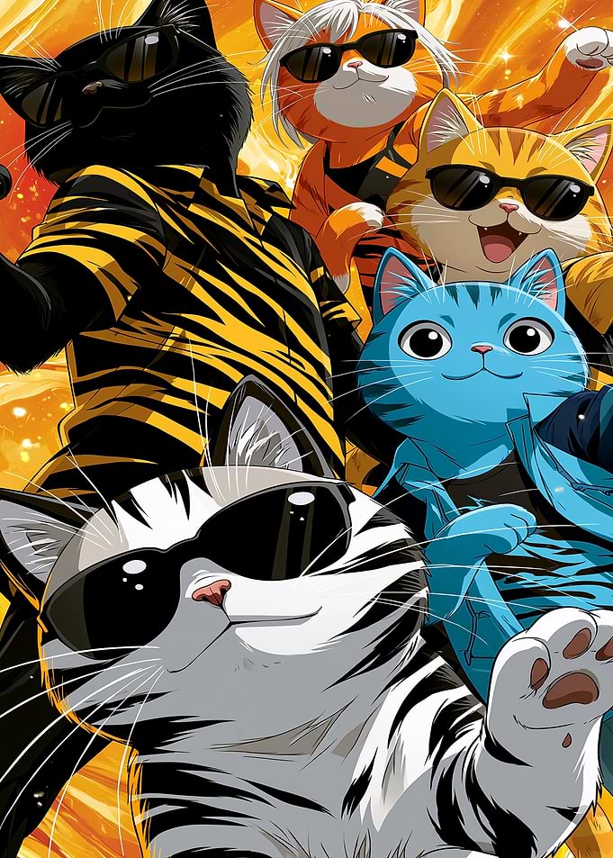 Cool Cats Wearing Sunglasses