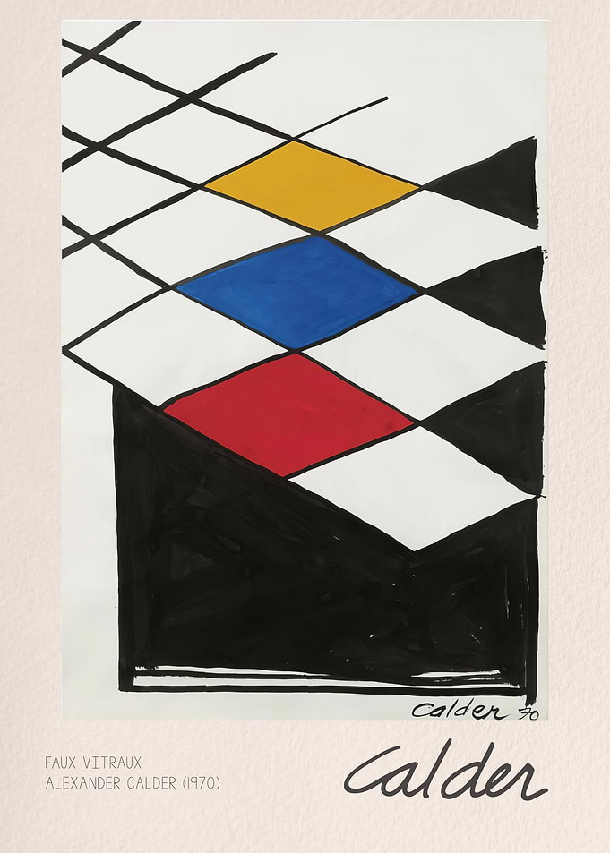 Alexander Calder Faux Vitraux Artwork