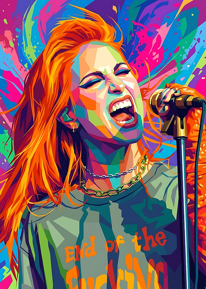 Hayley Williams pop art style