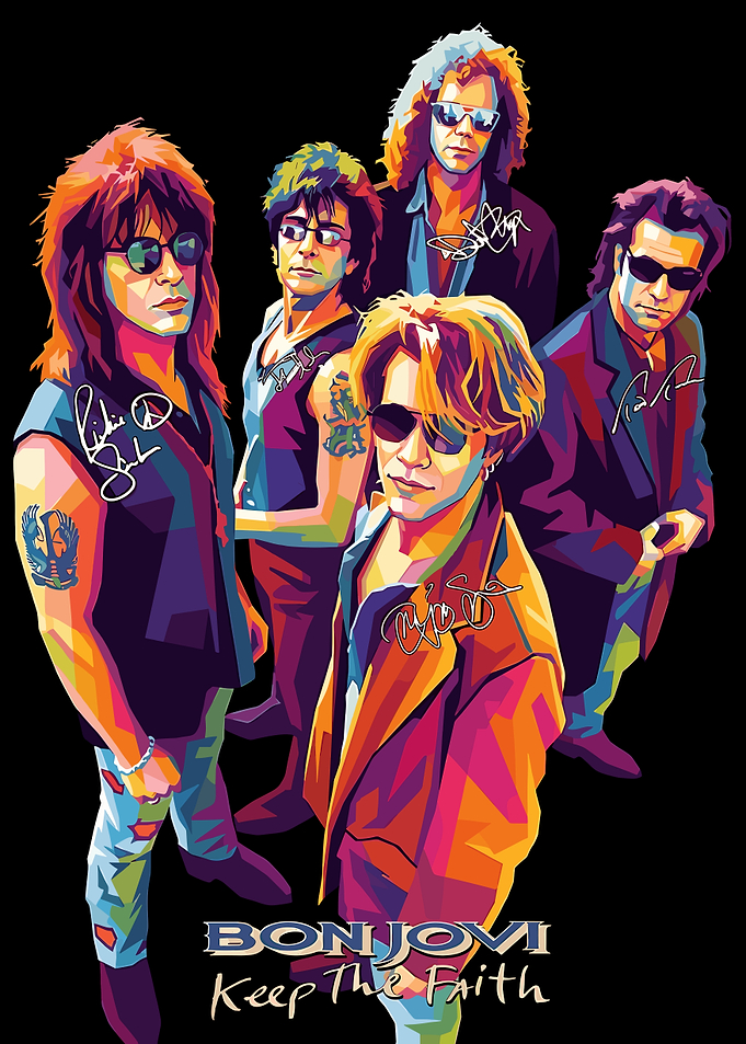 Bon Jovi Keep The Faith Pop Art