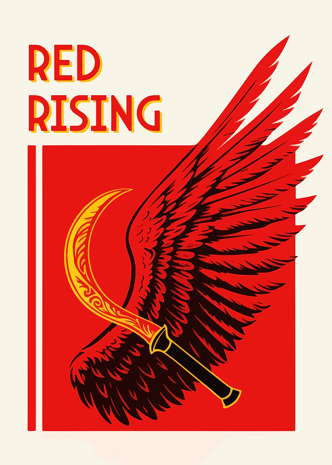 Red Rising Winged Sickle Logo