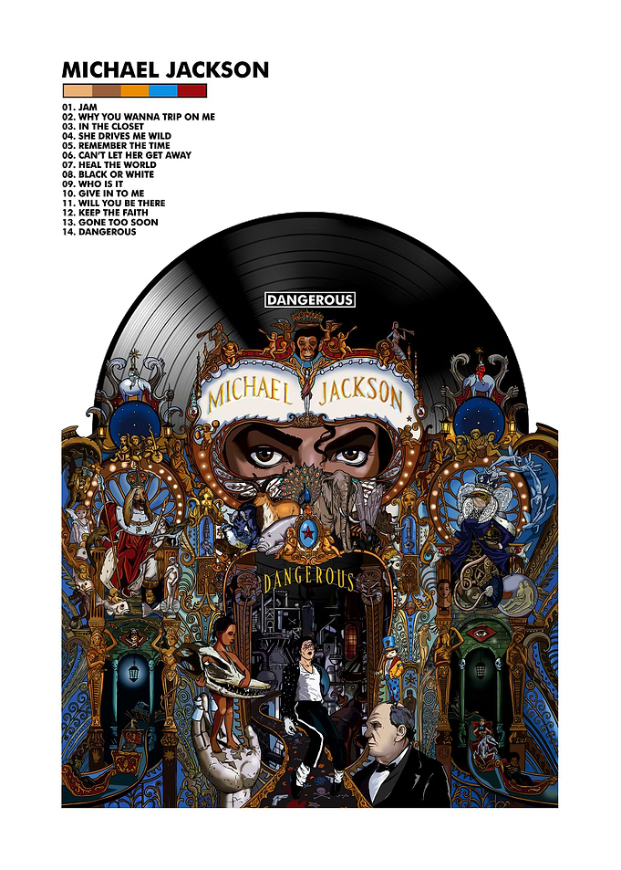 Michael Jackson Dangerous Album Art