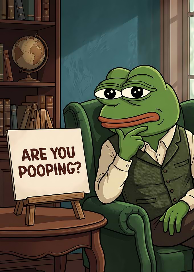 Pepe the Frog in a Study