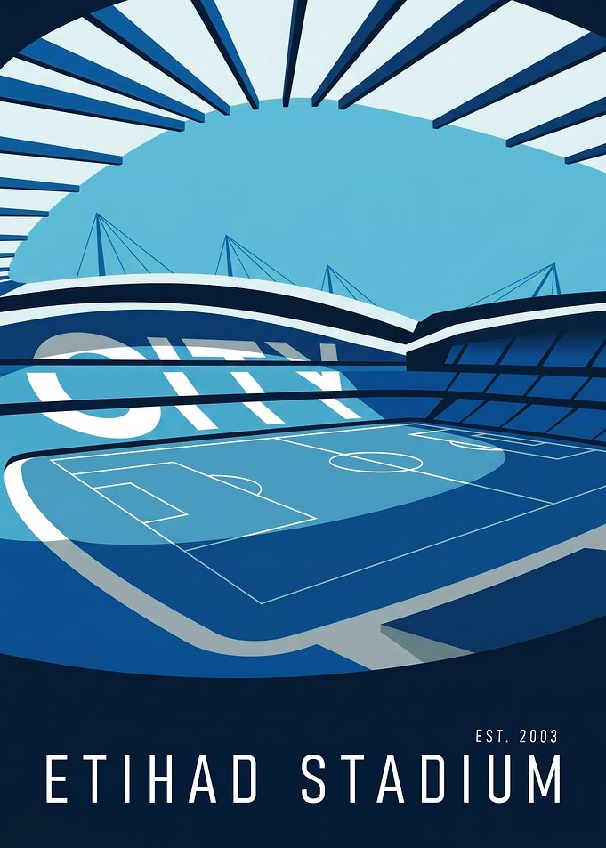 Etihad Stadium Minimalist Poster