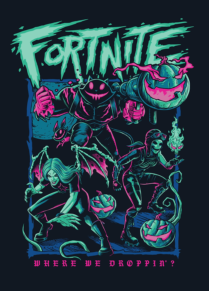 Fortnite Pixelated Halloween Haunt