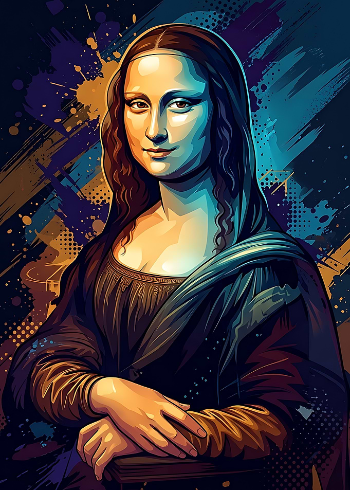 Mona Lisa Pop Art Portrait