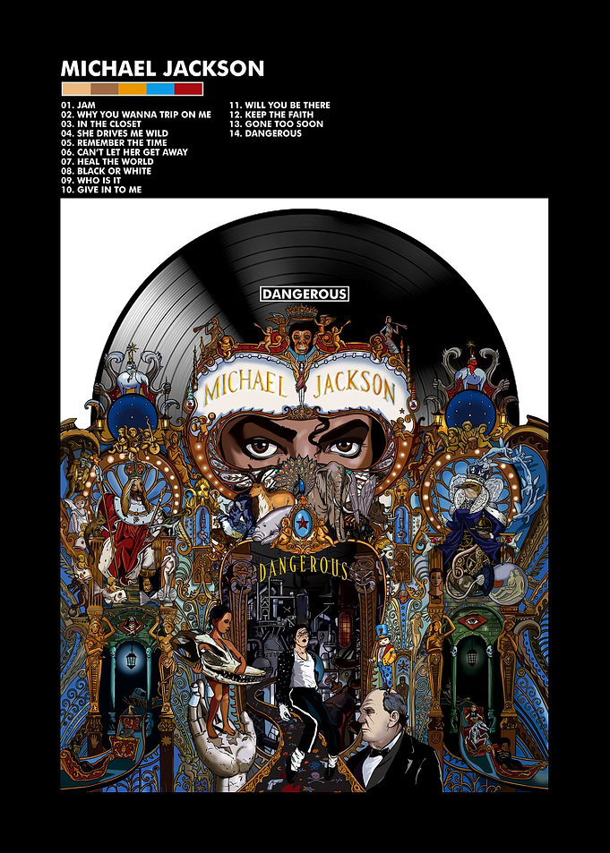 Michael Jackson Dangerous Album Art