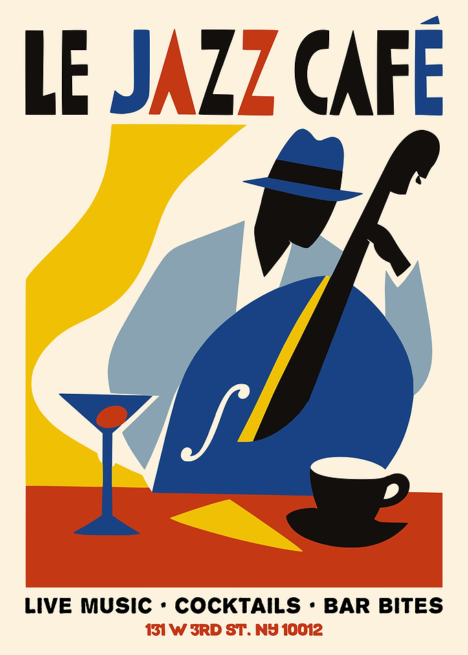 Le Jazz Cafe Poster