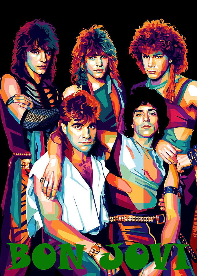 Bon Jovi Pop Art Portrait