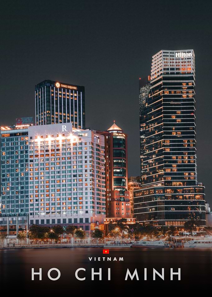 Ho Chi Minh City Skyline at Night