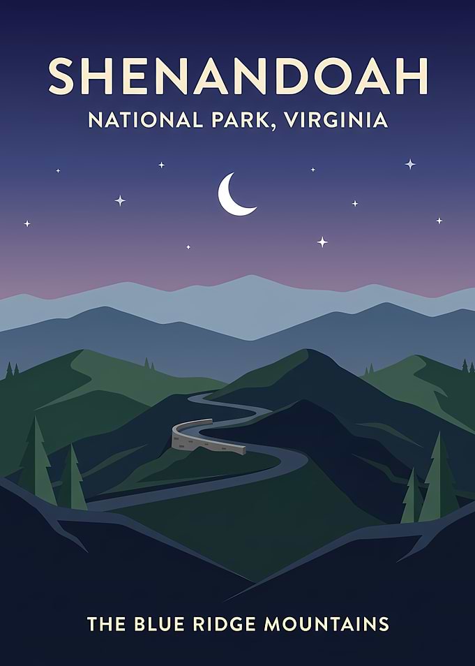 Shenandoah National Park Vintage Poster