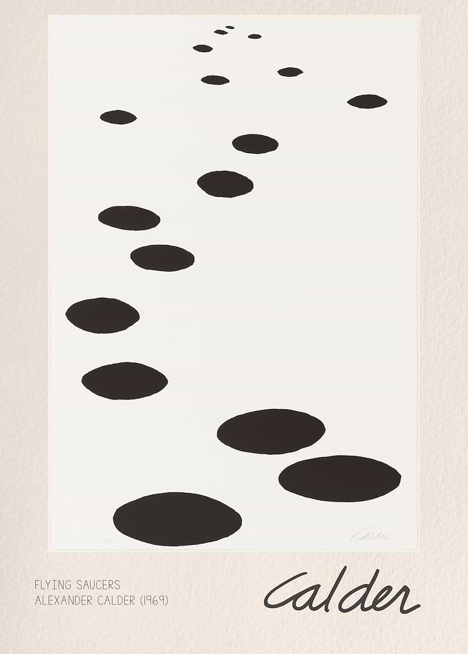 Alexander Calder Flying Saucers Poster