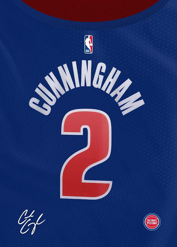 Pistons Signature Jersey- Cade Cunningham