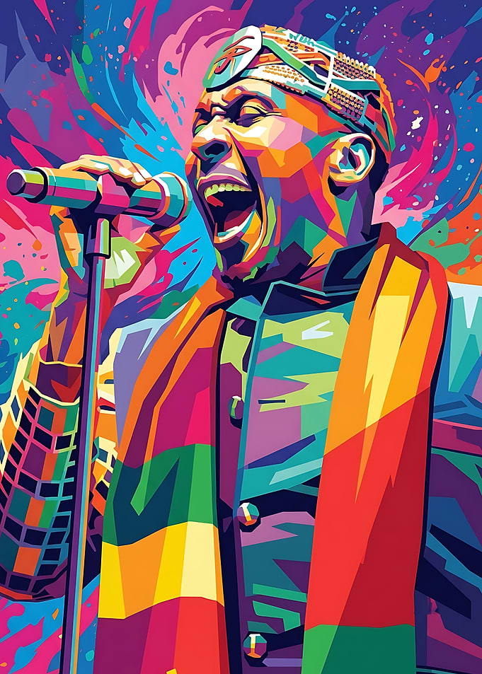 A Colorful Portrait of a Jimmy Cliff