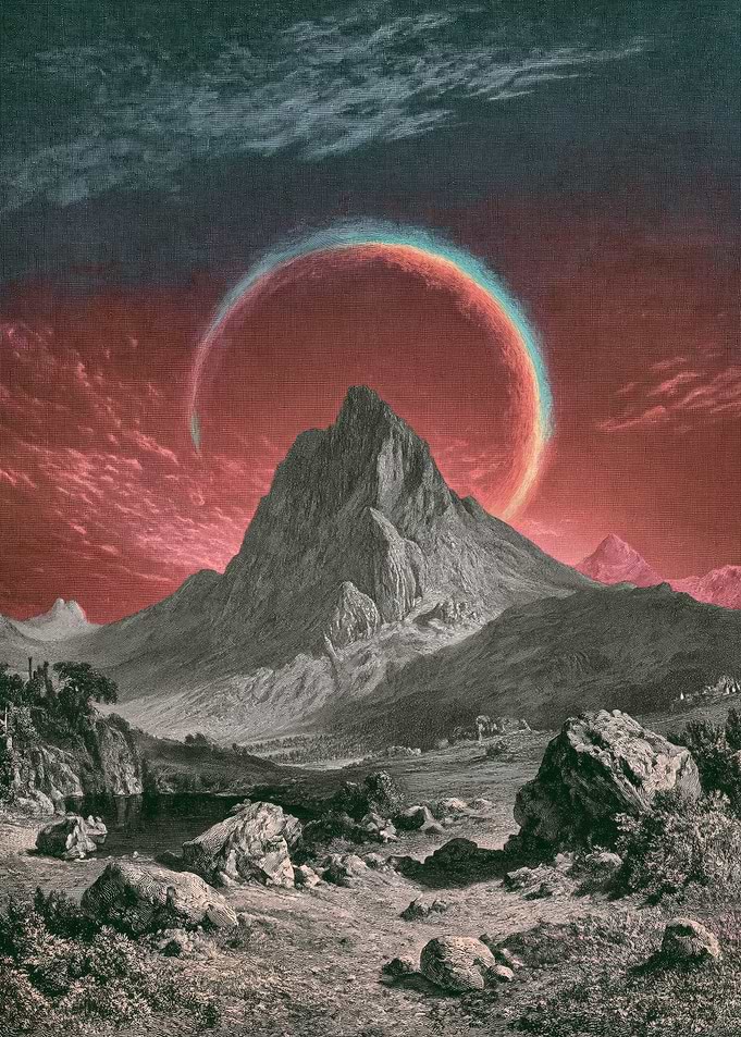 Mountain Landscape with Celestial Event