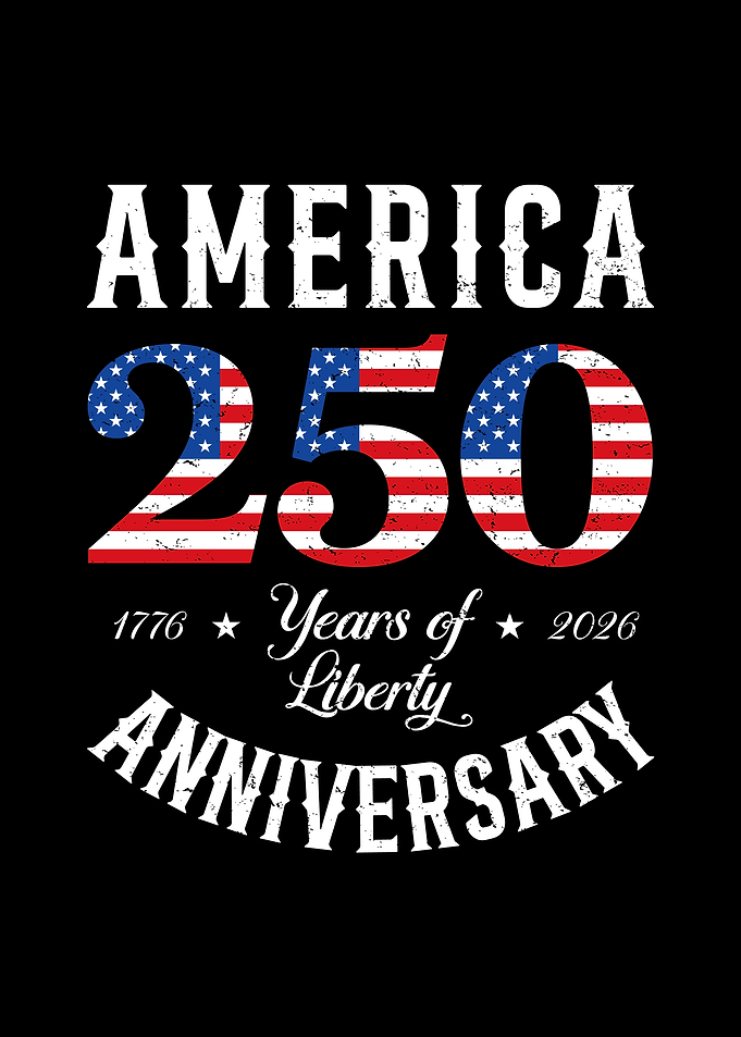 America 250 Years of Liberty Anniversary