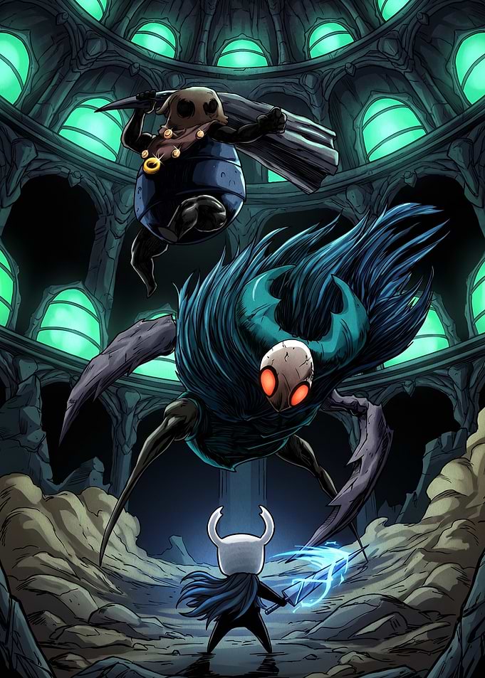 Hollow Knight Battle Scene