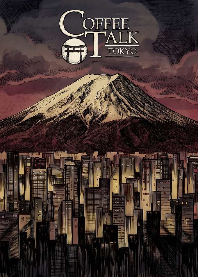 Coffee Talk Tokyo Mount Fuji Cityscape