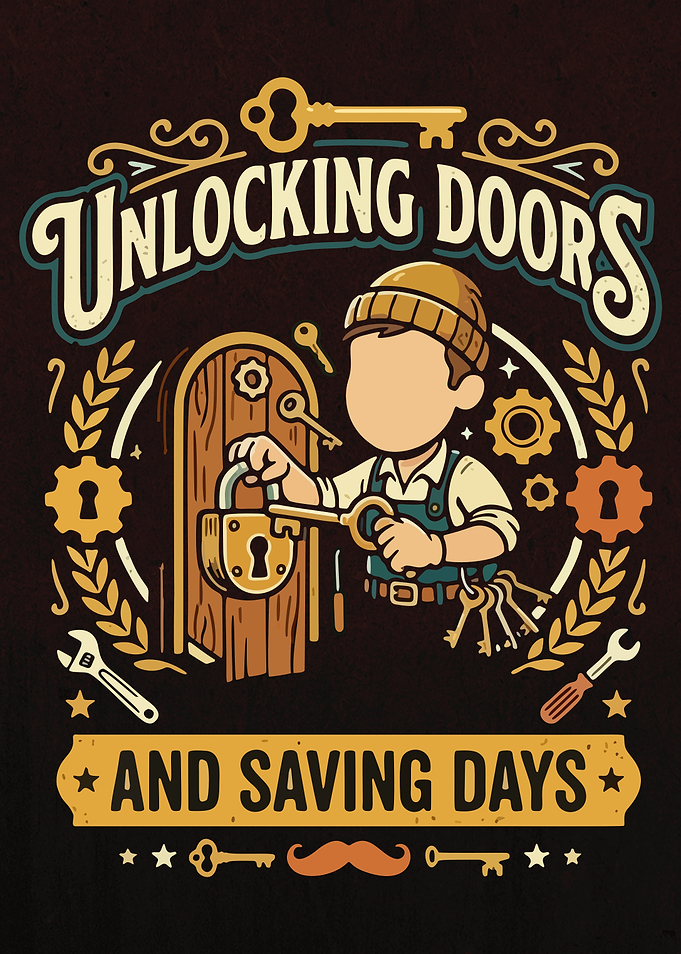 Funny locksmith poster