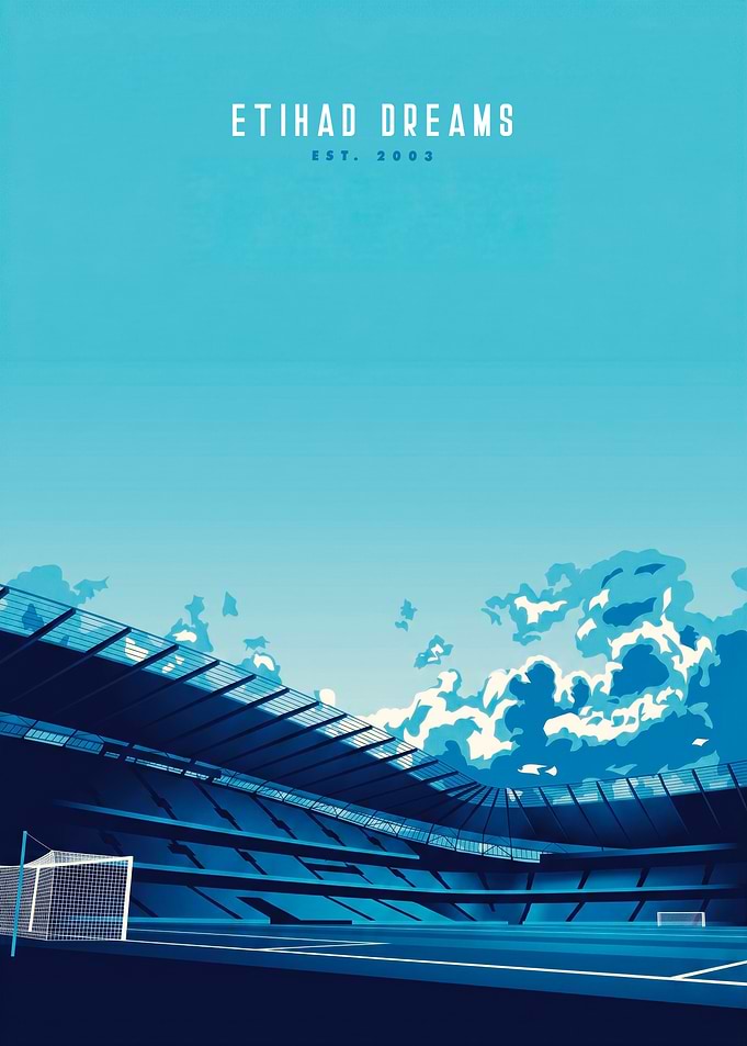 Etihad Stadium Minimalist Art