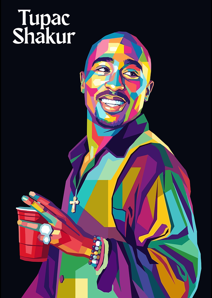 Tupac Shakur Pop Art Portrait