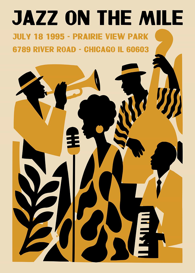 Jazz on the Mile Poster
