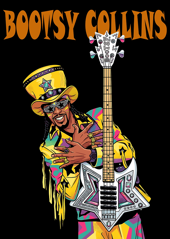 Bootsy Collins with Bass Guitar