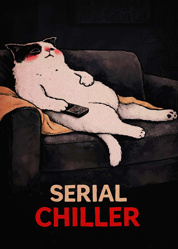 Serial Chiller Cat on Couch