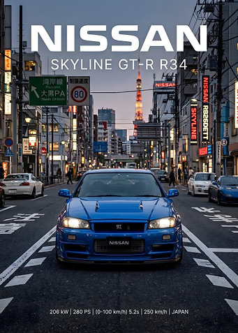 Nissan Skyline GT-R R34 in Tokyo