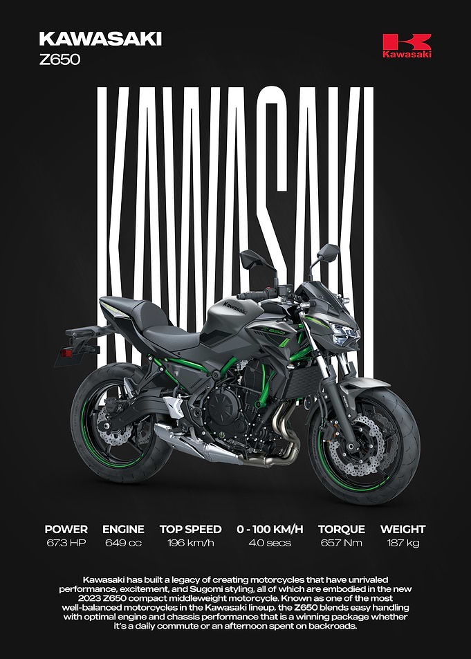 Kawasaki Z650 Motorcycle