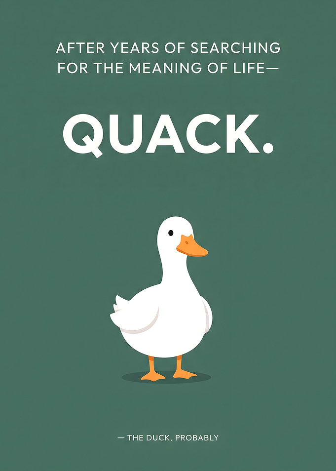 Duck's Meaning of Life
